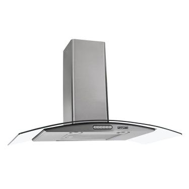 Imagem de Coifa De Parede 90cm Vidro Curvo Duto Slim Fogatti Inox 220V