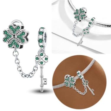 Imagem de 1 peça de berloque de prata elegante para mulheres, faça você mesmo e roupa diária combinando joias decoração presente para mamãe, 60mm, Prata, Sem Pedra Preciosa