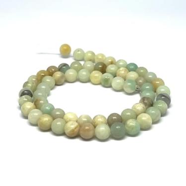 Imagem de Fio de Pedras Naturais 6mm Lapidadas para Pulseiras e Colares Contas para Artesanato e Bijuterias (Amazonita)