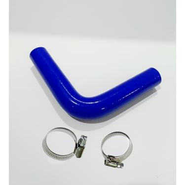 Imagem de Mangueira de silicone aquecedor 16 mm ID 16 mm curva de 90 graus moldada 10.2 cm x 10.2 cm Long LS Swap para LS1 LSX LS2 LS3 LQ4 LQ9 (azul)
