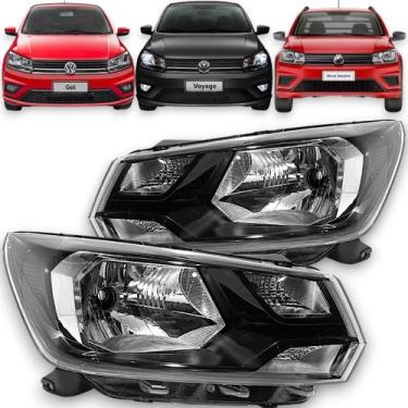 Imagem de Par farol gol saveiro voyage g7 g8 2018 a 2022 foco simples - AUTOMOTI