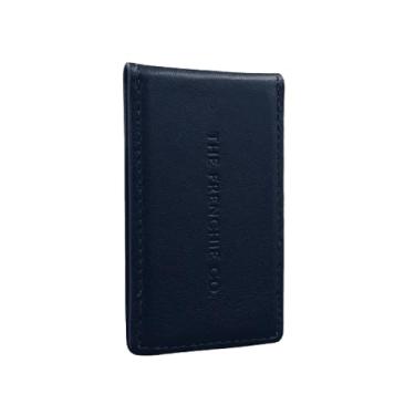 Imagem de The Frenchie Co. - Clipe para dinheiro AirTag 2 em 1 - Couro italiano de flor integral - Bolso AirTag dedicado e clipe magnético para dinheiro - Rastreamento modular fino para carteiras e viagens