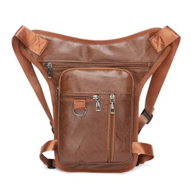 Imagem de Bolsa de perna de grande capacidade, casual, para uso ao ar livre, preta