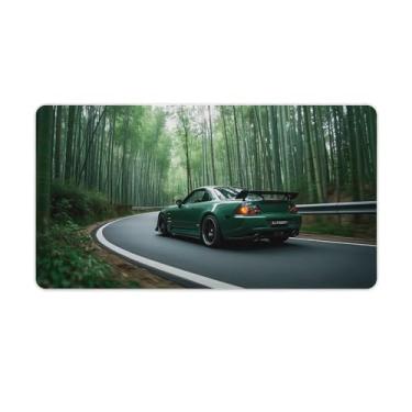 Imagem de HouLaiZhe Green JDM S2000 Jungle Speed Gaming Mouse Pads JDM Car Desk Pads Grandes Mousepads para Teclado Desktop Mat40X75cm