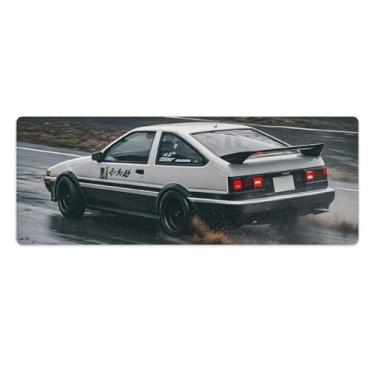 Imagem de HouLaiZhe AE86 Drift Sports Car JDM Gaming Mouse Pads JDM Car Desk Pads Grandes Mousepads para Desktop Keyboard Computer Mat30x80cm