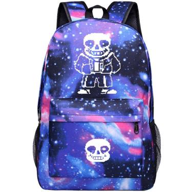 Imagem de Mochila Undertales Sans Cartoon Kids School Oxford 30x18x45cm