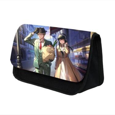 Imagem de Estojo para lápis Spys Family Cartoon Anime de grande capacidade