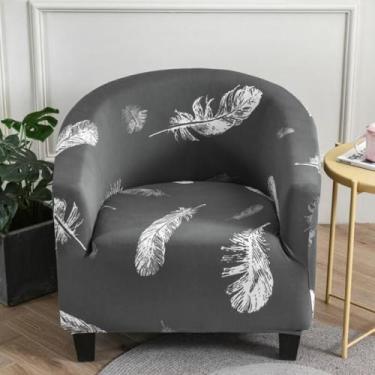 Imagem de Capas de poltrona, capas de cadeira redondas estampadas macias, protetor de móveis, fundo elástico, resistente, lavável, para bar, café, hotel, quarto de hóspedes - tipo 10||meio círculo individual 65