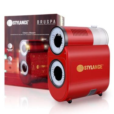 Imagem de STYLANCE Ferramenta de limpeza automática de escova de cabelo, limpador de escova redonda elétrica rápida, escovas de limpeza profissional, removedor para remover poeira do cabelo, uso em casa e salão