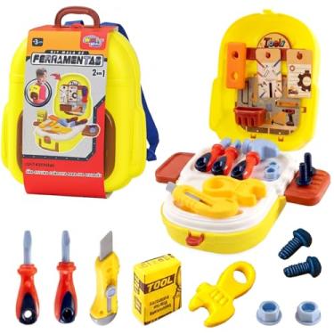 Imagem de Kit Engenheiro Mochila Ferramenta Educativa 2 em 1 Infantil