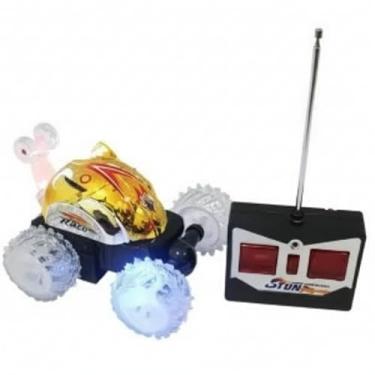 Imagem de Carrinho de Controle Remoto Gira 360°, com Luzes, Acrobata Maluco, 27MHz, 14x10x8cm, Pilhas AA, para Crianças 6+