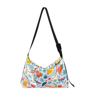 Imagem de Bolsas femininas tropicais fofas bicho-preguiça Hobo bolsa de couro de couro masculina arte estampa animal bolsas femininas Hobo, Bicho-preguiça tropical fofo