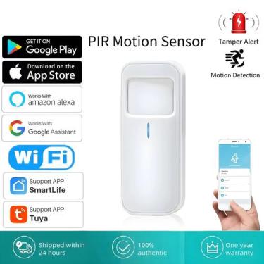Imagem de Sensor De Movimento Infravermelho PIR WiFi Inteligente Alarme Sistema 