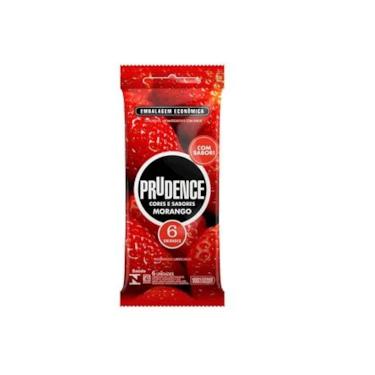 Imagem de Preservativo Prudence Cores & Sabores Morango - 6 unidades