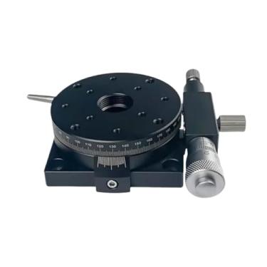 Imagem de Eixo R RSP100-L Plataforma giratória manual de 360 graus com rolamento de precisão de estágio linear