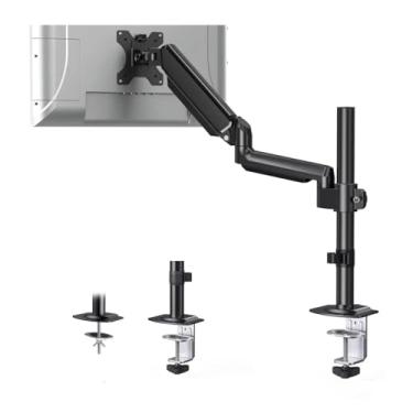 Imagem de BEGWVDJTP Suporte de monitor de mesa adequado para tela de 13 a 32 polegadas Suporte de montagem de monitor de braço único Suporte de carga ajustável em altura 0-10 kg