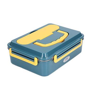 Imagem de ZJchao Lancheira Elétrica, Aquecedor de Alimentos Portátil Com Concha e Recipiente de Aço Inoxidável, Aquecimento Silencioso e à Prova de Vazamentos para Viagens Escolares Em Home (Plugue UE 220V)