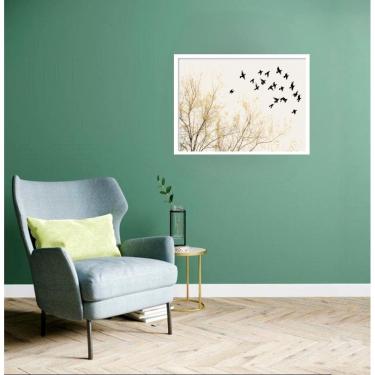 Imagem de Quadro Decorativo Árvore Passarinhos - 50X70Cm