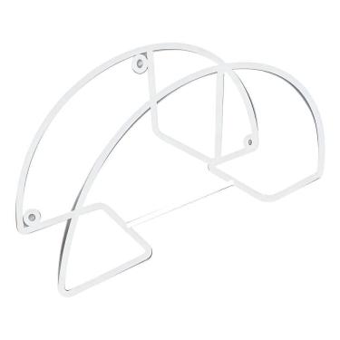 Imagem de 2X Suporte Enrolador Mangueira Meia Lua Reforçado Ferro Br