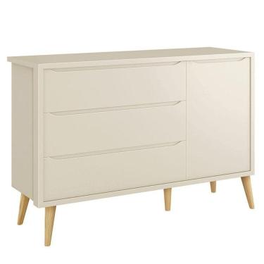 Imagem de Cômoda Infantil Theo 1 Porta Areia Com Pés Madeira Natural - Reller