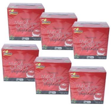 Imagem de Chá Maça com Canela Orgânico Kit 6 Caixas Campo Verde