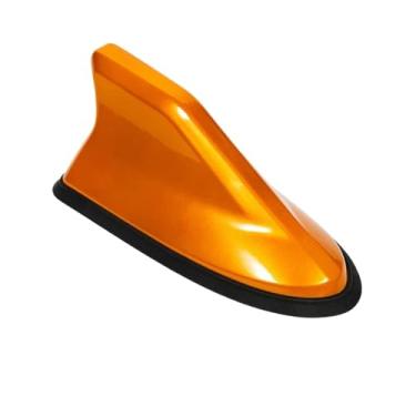 Imagem de Antena de barbatana de tubarão de carro antena de sinal de rádio FM à prova d'água para assento, peças externas de carro, multifuncional, externa, (laranja)