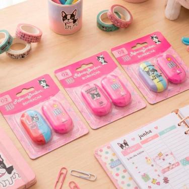 Imagem de Kit C/2 Borrachas Rebecca Bonbon Material Escolar RB0201