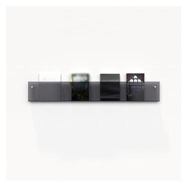 Imagem de Suporte de brochura montado na parede, estante, suporte de revista de acrílico colorido, suporte de exibição de literatura para loja de biblioteca de sala de espera (cor: verde, tamanho: 100 cm