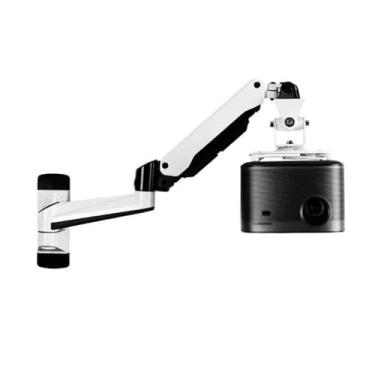 Imagem de KHUTRW3D Suporte para projetor, suporte de parede para projetor, suporte de teto, quarto, suporte de braço oscilante, suporte de projetor