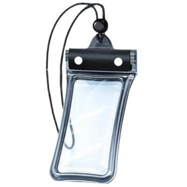Imagem de Bolsa Prova d'Água para Celular - Kit Capa Transparente Universal Impermeável(2,preto)