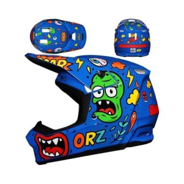 Imagem de Capacete Profissional Para Motocicleta Off-Road Para Ciclismo De Monta