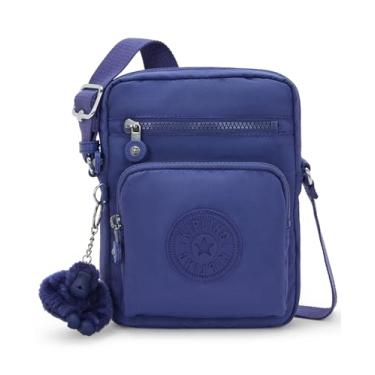 Imagem de Kipling Bolsa tiracolo feminina Gunne, Azul oceano, 6.25''L x 8.75''H x 2.25''D