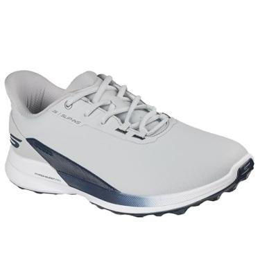 Imagem de Skechers Tênis de golfe masculino Pure Slip-in Arch Fit Sikeless, Cinza/azul-marinho, 40