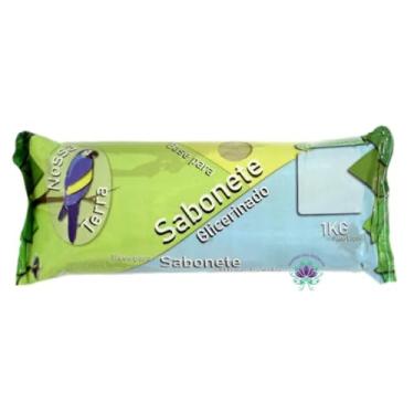 Imagem de Base Sabonete Glicerinada Transparente Nossa Terra, 1kg, Fórmula Neutra para Cosméticos Artesanais, Alta Versatilidade