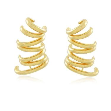 Imagem de Brinco Earcuff Jessica Banhado A Ouro 18k