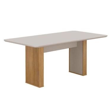 Imagem de Mesa De Jantar Júlia 180x90cm Cinamomo Off White - Valdemóveis