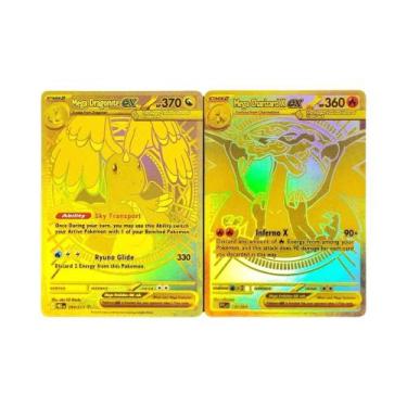 Imagem de Cartas De Jogo Clássicas De Anime Dragonite Charizard Lucario Gardevoi