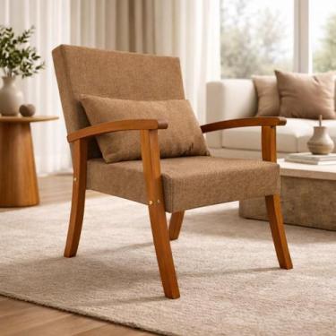 Imagem de Kit 2 Poltronas Jade Linho Premium Escritório Recepção Sala De Estar D