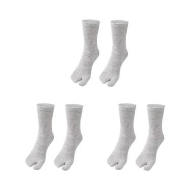 Imagem de Meias Unissex Estilo Japonês Com Separação Para Dois Dedos, 1-5 Pares,