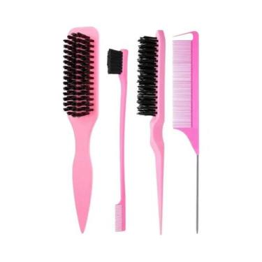 Imagem de Escova De Cabelo Com Cerdas Para Pentear E Controlar Cabelos Soltos, P