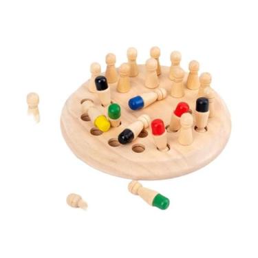 Imagem de Quebra-Cabeça De Memória Infantil: Tabuleiro De Xadrez Para Treinament