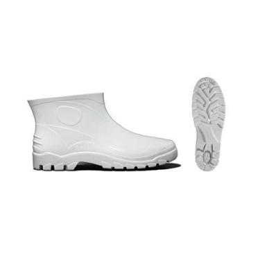 Imagem de Bota Flex Pvc/ Borracha Branca C/ Curto Impermeável - Calfor Pampeana,