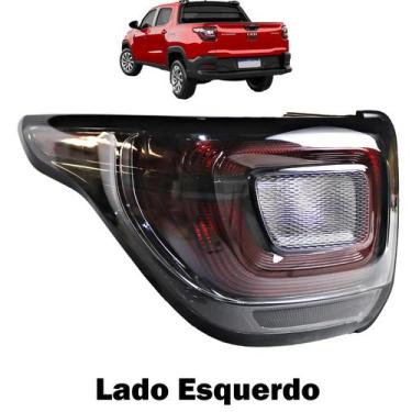 Imagem de Lanterna Traseira Strada 2020 21 22 23 24 25 Fumê - Prime, Esquerdo