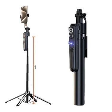 Imagem de Tripé Estabilizado Facial Câmera Celular Selfie Gimbal Preto - Peining