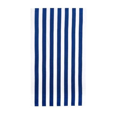 Imagem de Toalha de Banho Praia Veludo 76x152cm Stripees Azul Dohler