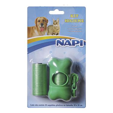 Imagem de Kit Higiene Pet Napi Cães e Gatos com Refil de Sacos 2 Rolos - Item Sortido