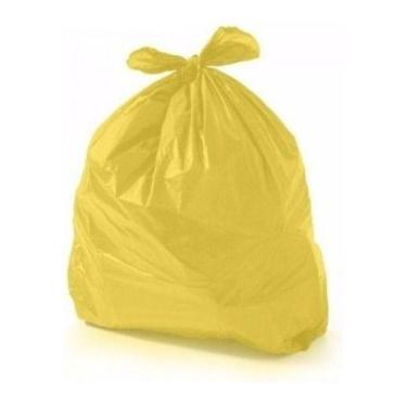 Imagem de Saco Amarelo Para Lixo 100 Litros (100 Unds) Coleta Seletiva - Higipac