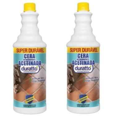 Imagem de Cera Antiderrapante Acetinada Duratto Incolor 1 Litro 02 Und
