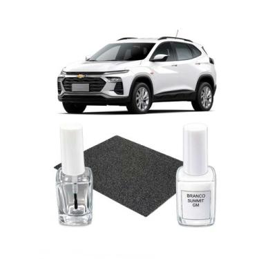Imagem de Tinta Tira Risco Automotiva Branco Summit GM Onix Joy Cruze -, Tracker