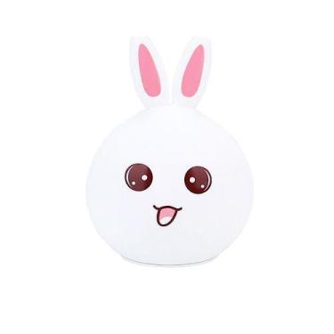 Imagem de Luminária Cute Cute Coelhinho 8 Tons em Silicone com USB ZH-03 - Dorém
